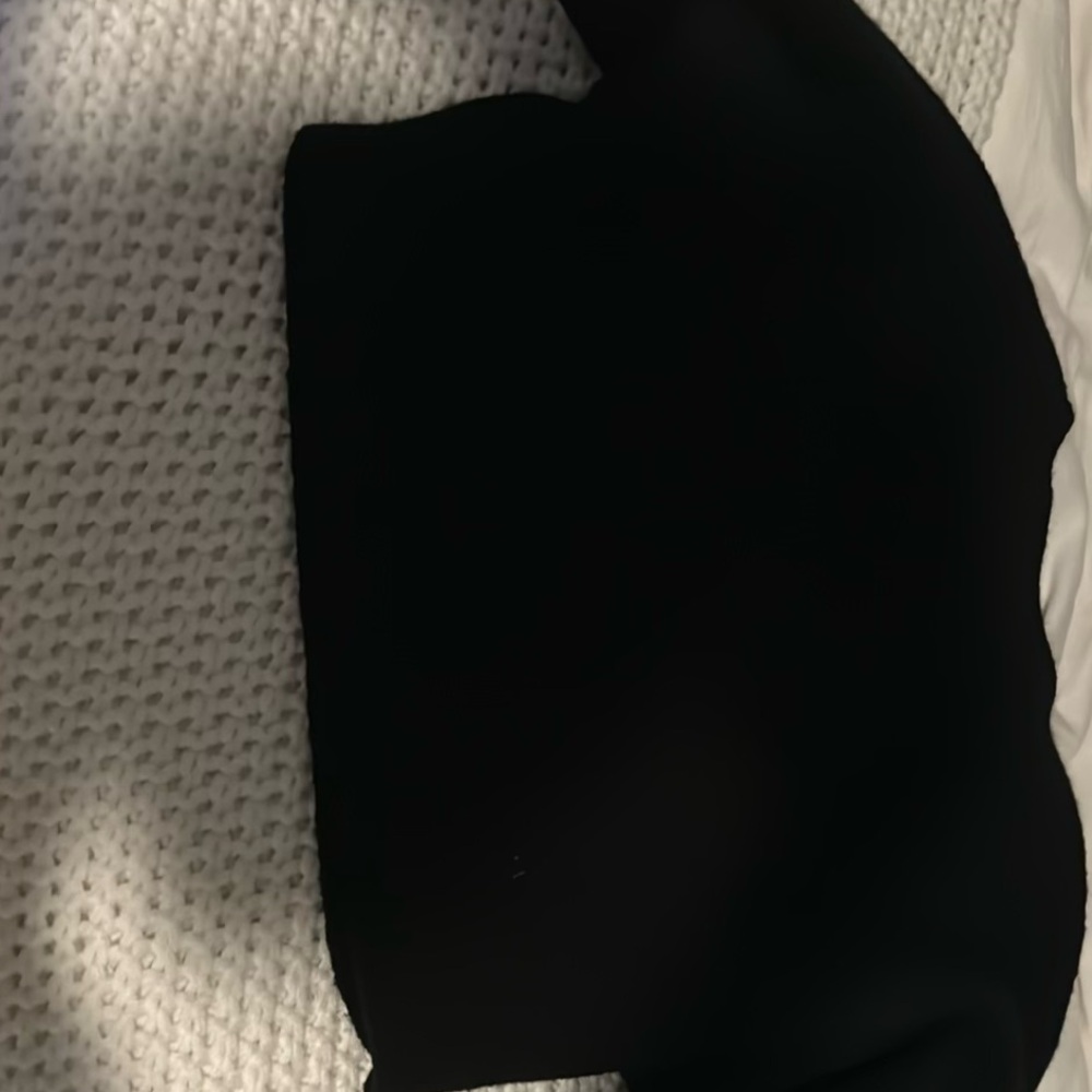 Black cropped sweater